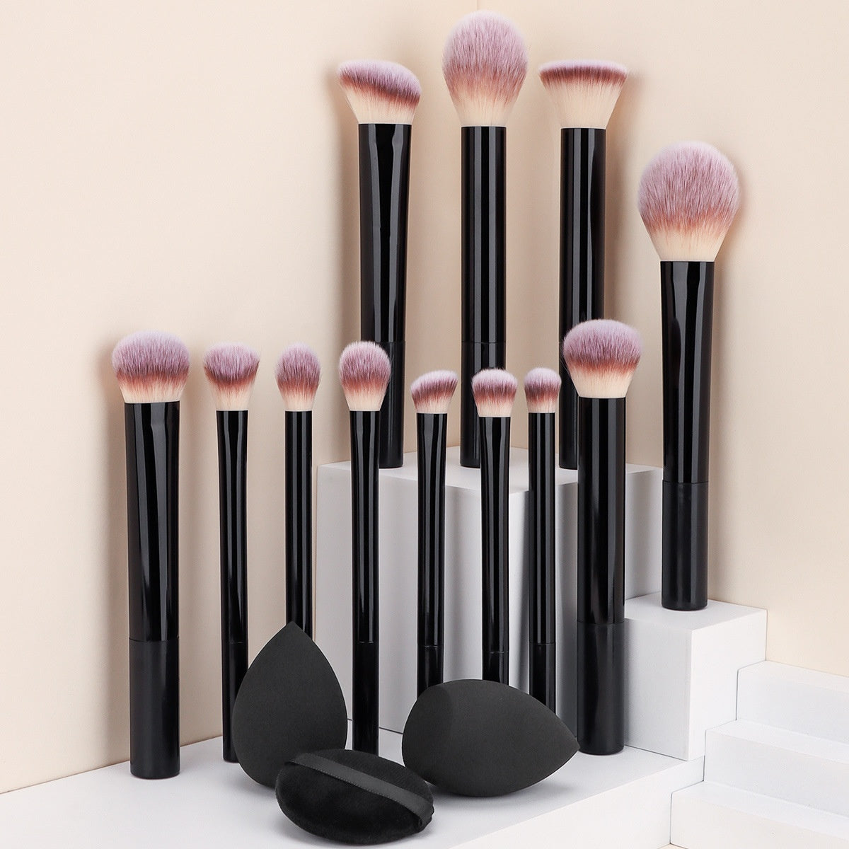 12 makeup brushes  beauty eggs
