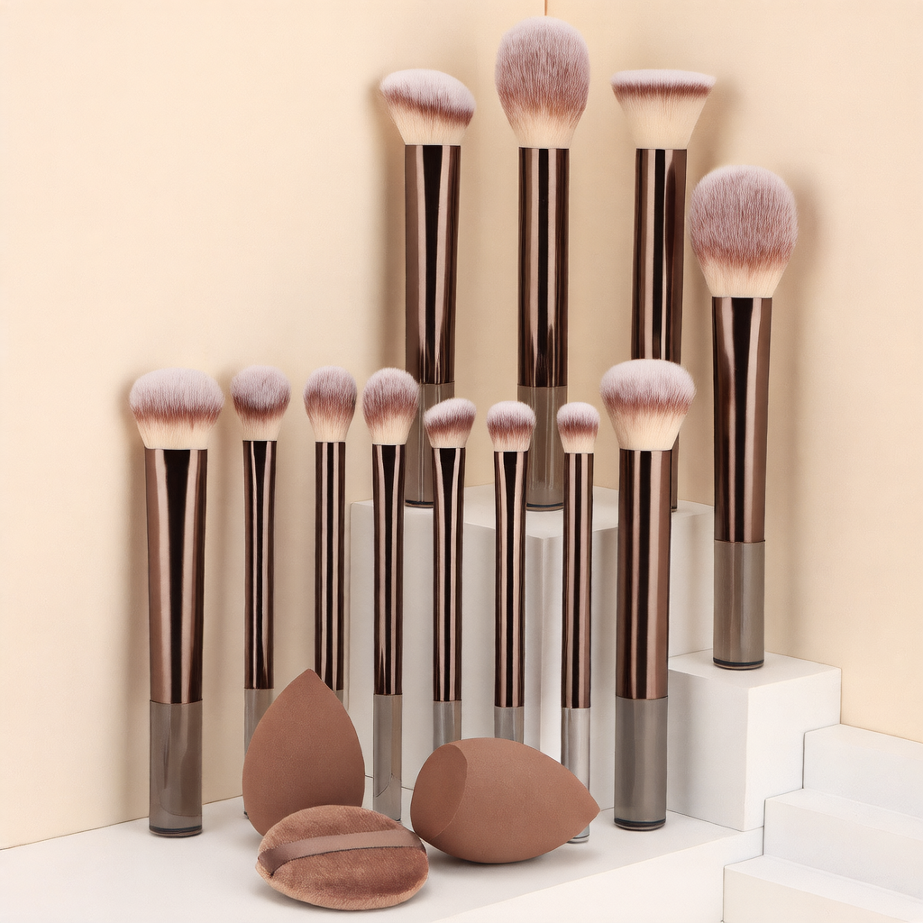 12 makeup brushes  beauty eggs
