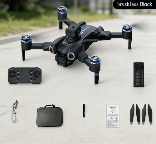 2026 New GB815 Black Brushless Drone, Single Battery, Foldable RC Quadcopter With LED Navigation Lights, Complete Package With Storage Bag (Accessories May Vary)