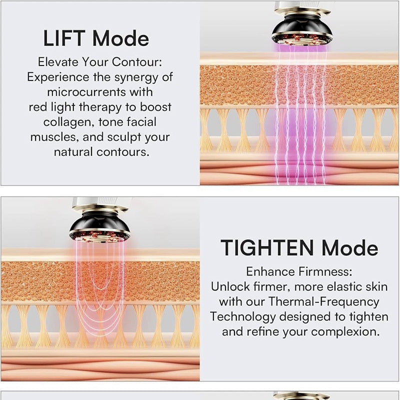 3-in-1 Red Light Therapy Skincare Massager