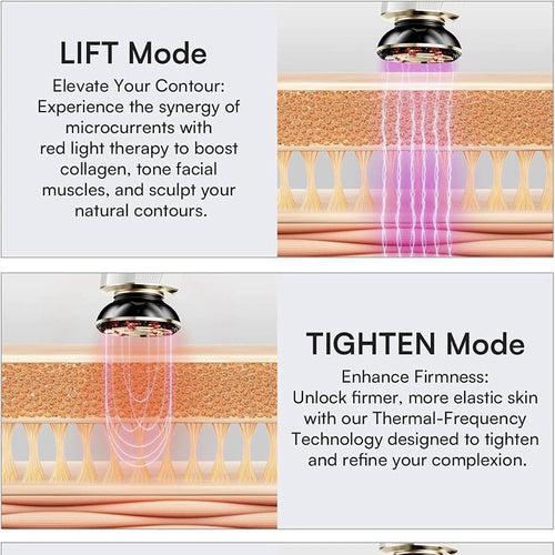 3-in-1 Red Light Therapy Skincare Massager